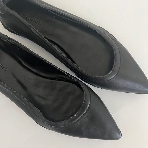 Vince Camuto 'Bendreta' Women's 8.5M Pointy Toe Leather Ballet Flat Comfortable - Picture 4 of 9